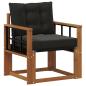 Preview: 2 Stück Outdoor-Sofa Massivholz Akazie Natur