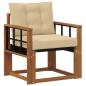 Preview: Outdoor-Sofa Massivholz Akazie Natur
