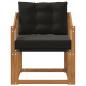 Preview: 2 Stück Outdoor-Sofa Massivholz Akazie Natur