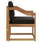Preview: 2 Stück Outdoor-Sofa Massivholz Akazie Natur