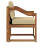 Preview: Outdoor-Sofa Massivholz Akazie Natur