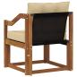 Preview: Outdoor-Sofa Massivholz Akazie Natur