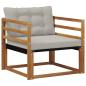Preview: Outdoor-Sofagarnitur Massives Akazienholz und Textilene Natur