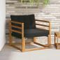 Preview: ARDEBO.de - Outdoor-Sofagarnitur Massives Akazienholz und Textilene Natur
