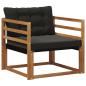 Preview: Outdoor-Sofagarnitur Massives Akazienholz und Textilene Natur
