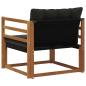 Preview: Outdoor-Sofagarnitur Massives Akazienholz und Textilene Natur
