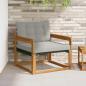 Preview: ARDEBO.de - Outdoor-Sofagarnitur Massives Akazienholz und Textilene Natur
