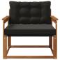 Preview: Outdoor-Sofagarnitur Massives Akazienholz und Textilene Natur