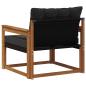 Preview: Outdoor-Sofagarnitur Massives Akazienholz und Textilene Natur