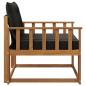 Preview: Outdoor-Sofagarnitur Massives Akazienholz und Textilene Natur