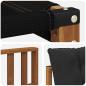 Preview: Outdoor-Sofagarnitur Massives Akazienholz und Textilene Natur
