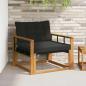 Preview: ARDEBO.de - Outdoor-Sofagarnitur Massives Akazienholz und Textilene Natur