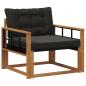 Preview: Outdoor-Sofagarnitur Massives Akazienholz und Textilene Natur