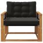 Preview: Outdoor-Sofagarnitur Massives Akazienholz und Textilene Natur