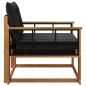 Preview: Outdoor-Sofagarnitur Massives Akazienholz und Textilene Natur