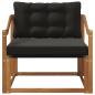 Preview: Outdoor-Sofagarnitur Massives Akazienholz und Textilene Natur