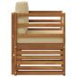 Preview: Outdoor-Sofagarnitur Massives Akazienholz und Polyester
