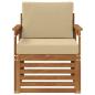 Preview: Outdoor-Sofagarnitur Massives Akazienholz und Polyester