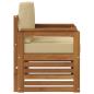 Preview: Outdoor-Sofagarnitur Massives Akazienholz und Polyester