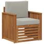 Preview: Outdoor-Sofagarnitur Massives Akazienholz und Polyester