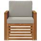 Preview: Outdoor-Sofagarnitur Massives Akazienholz und Polyester