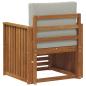 Preview: Outdoor-Sofagarnitur Massives Akazienholz und Polyester
