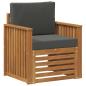 Preview: Outdoor-Sofagarnitur Massives Akazienholz und Polyester