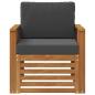 Preview: Outdoor-Sofagarnitur Massives Akazienholz und Polyester