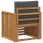 Preview: Outdoor-Sofagarnitur Massives Akazienholz und Polyester