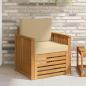 Preview: ARDEBO.de - Outdoor-Sofagarnitur Massives Akazienholz und Polyester