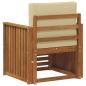 Preview: Outdoor-Sofagarnitur Massives Akazienholz und Polyester