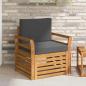 Preview: ARDEBO.de - Outdoor-Sofa Massives Akazienholz und Polyester Natur