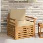 Preview: ARDEBO.de - Outdoor-Sofagarnitur Massives Akazienholz und Polyester
