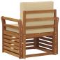 Preview: Outdoor-Sofagarnitur Massives Akazienholz und Polyester