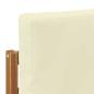 Preview: Outdoor-Sofa Massives Akazienholz und Polyester Natur