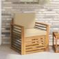 Preview: ARDEBO.de - Outdoor-Sofagarnitur Massives Akazienholz und Polyester
