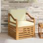 Preview: ARDEBO.de - Outdoor-Sofagarnitur Massives Akazienholz und Polyester