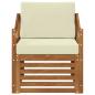 Preview: Outdoor-Sofagarnitur Massives Akazienholz und Polyester