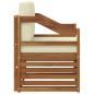 Preview: Outdoor-Sofagarnitur Massives Akazienholz und Polyester