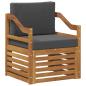 Preview: Outdoor-Sofagarnitur Massives Akazienholz und Polyester