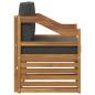Preview: Outdoor-Sofagarnitur Massives Akazienholz und Polyester
