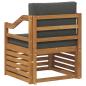 Preview: Outdoor-Sofagarnitur Massives Akazienholz und Polyester