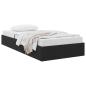 Preview: Ottoman Bettgestell mit Speicher Schwarz 90 x 190 cm Samt