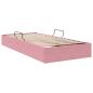 Preview: Ottoman Bettgestell mit Speicher Rosa 90 x 200 cm Samt