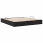 Preview: Ottoman Bettgestell mit Speicher Schwarz 180 x 200 cm Samt