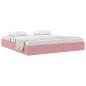 Preview: Ottoman Bettgestell Rosa 180 x 200 cm Samt