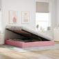 Preview: Ottoman Bettgestell Rosa 180 x 200 cm Samt