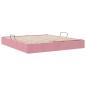 Preview: Ottoman Bettgestell Rosa 180 x 200 cm Samt