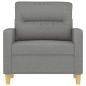 Preview: Sofasessel Dunkelgrau 60 cm Stoff