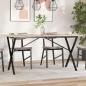 Preview: ARDEBO.de - Esstisch-Gestell in X-Form 140x60x73 cm Stahl